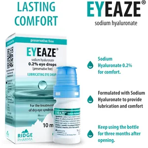 Eyeaze Sodium Hyaluronate 0.2% Eye Drops 10ml