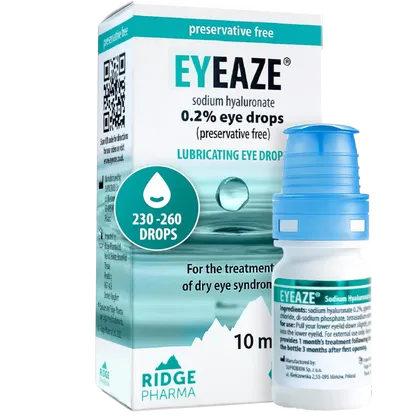 Eyeaze Sodium Hyaluronate 0.2% Eye Drops 10ml