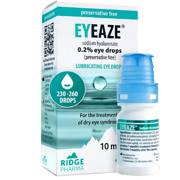 Eyeaze Sodium Hyaluronate 0.2% Eye Drops 10ml