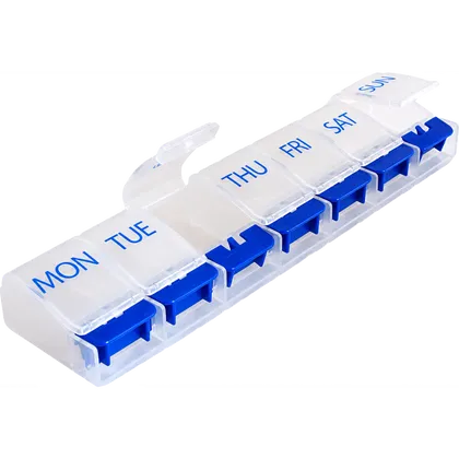 Medisure 7 Day Flip Up Push Button Pill Box
