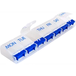 Medisure 7 Day Flip Up Push Button Pill Box