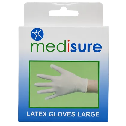 Medisure Latex Gloves Large Pack of 10