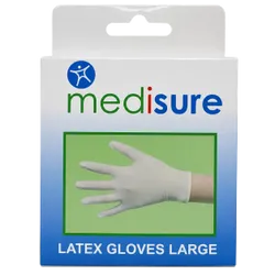 Medisure Latex Gloves Large Pack of 10