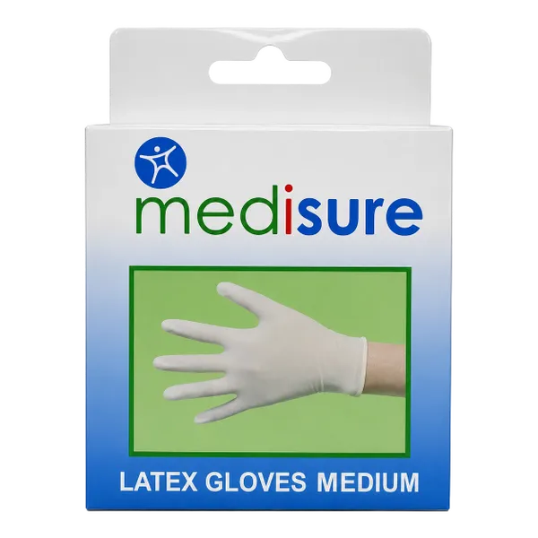 Medisure Latex Gloves Medium Pack of 10