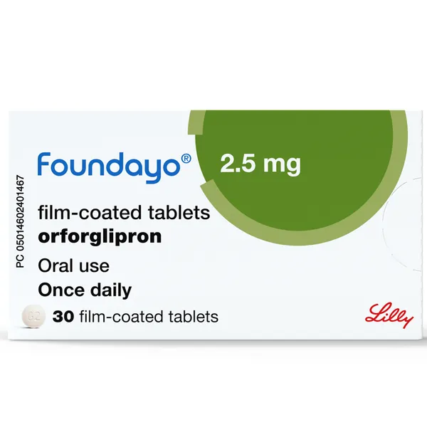 Foundayo 2.5mg (ORFORGLIPRON) Weight Loss Tablets Pack of 30