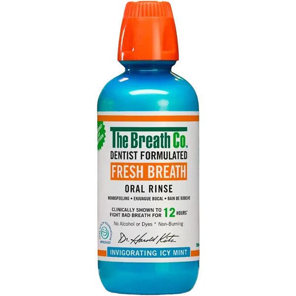 The Breath Co Fresh Breath Oral Rinse Icy Mint 500ml