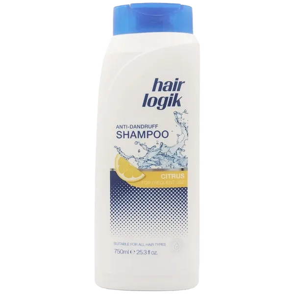 Hair Logik Anti-Dandruff Shampoo Citrus 750ml