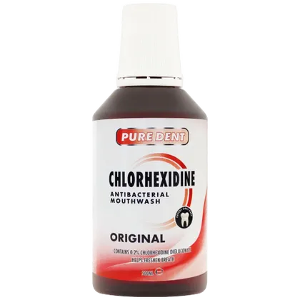 Pure Dent Chlorhexidine Antibacterial Mouthwash Original 500ml