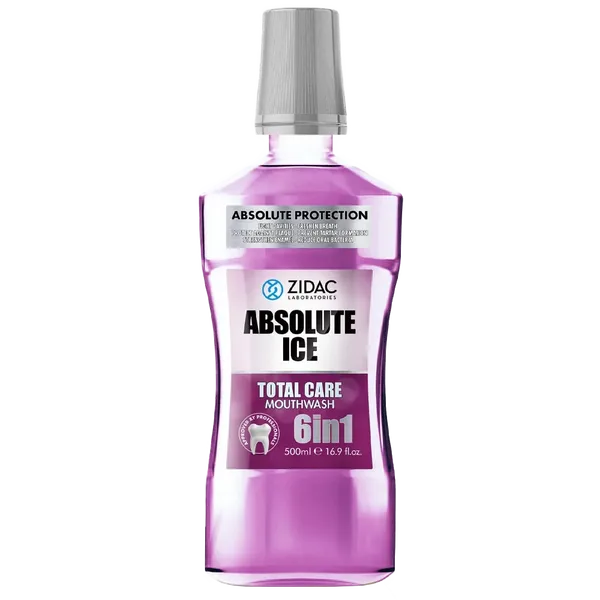 Zidac Absolute Ice Total Care 6in1 Mouthwash 500ml