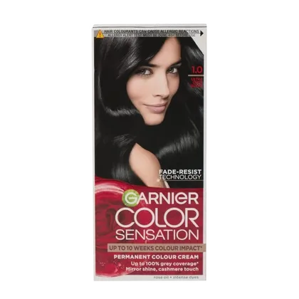 Garnier Color Sensation 1.0 Ultra Onyx Black Permanent Colour Cream