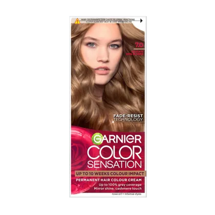 Garnier Color Sensation 7.0 Opal Blonde Permanent Colour Cream