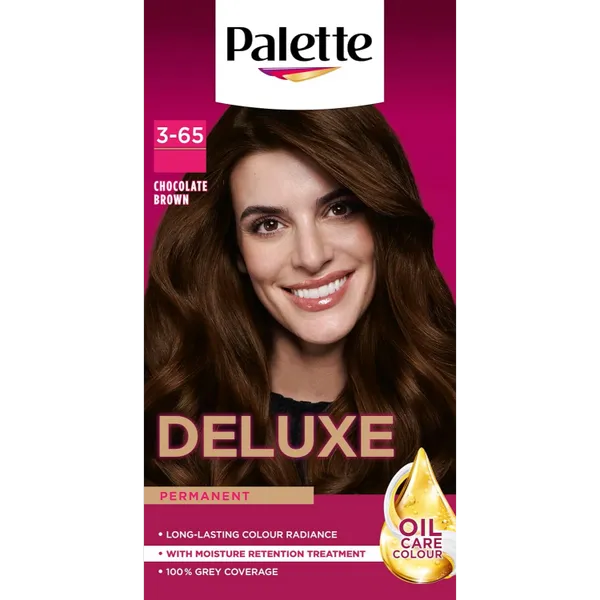 Palette Deluxe 3-65 Chocolate Brown Oil Care Colour Permanent Hair Dye