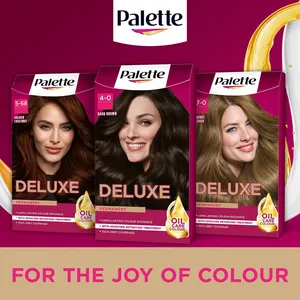 Palette Deluxe 4-0 Dark Brown Oil Care Colour Permanent Hair Dye