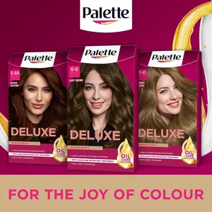 Palette Deluxe 6-0 Light Brown Oil Care Colour Permanent Hair Dye