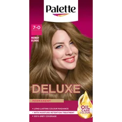Palette Deluxe 7-0 Midway Blonde Oil Care Colour Permanent Hair Dye