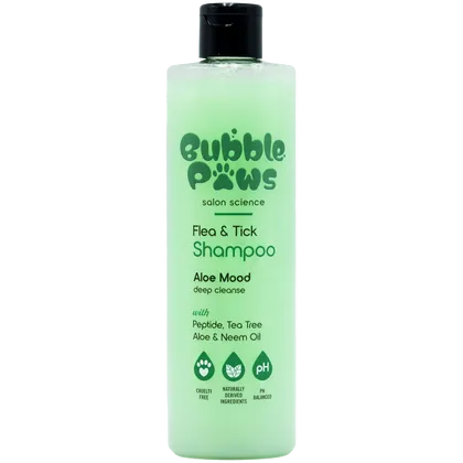 Bubble Paws Flea & Tick Pet Shampoo 415ml