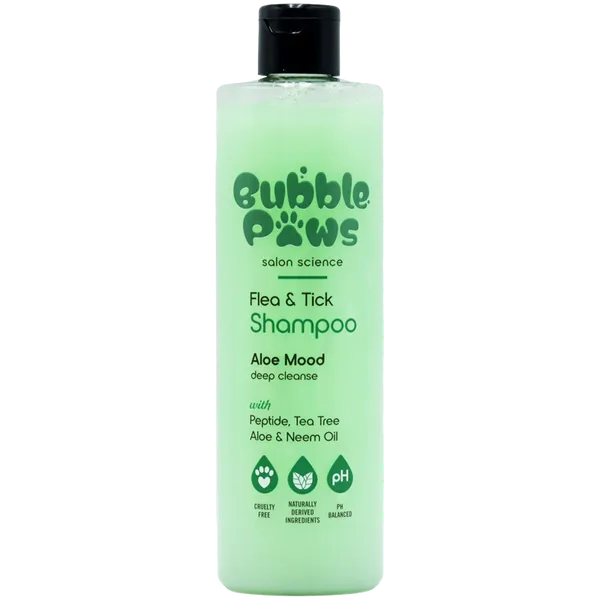 Bubble Paws Flea & Tick Pet Shampoo 415ml