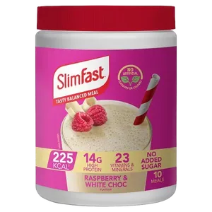 SlimFast Raspberry & White Chocolate Flavour Shake 365g