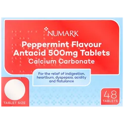 Numark Peppermint Flavour Antacid Tablets Pack of 48