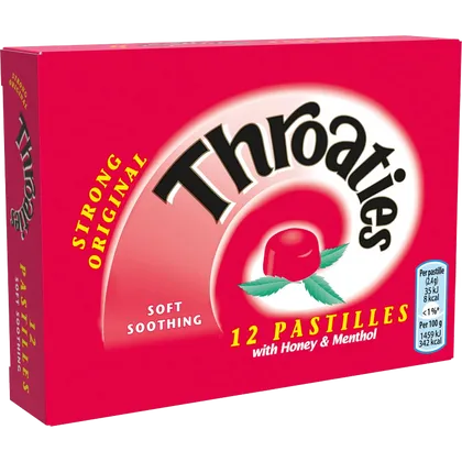 Throaties Strong Original Pastilles Pack of 12