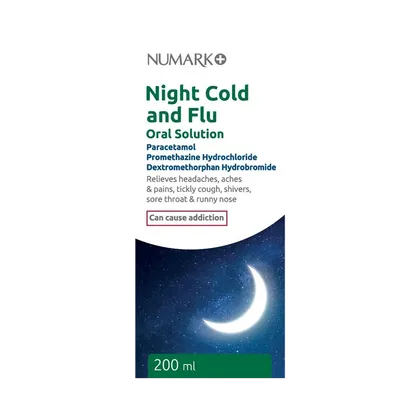 Numark Night Cold and Flu Oral Solution 200ml
