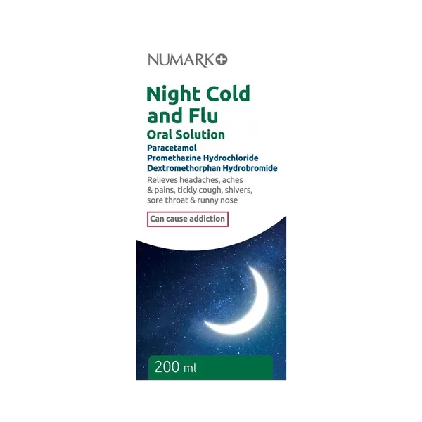 Numark Night Cold and Flu Oral Solution 200ml