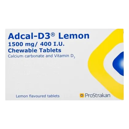 Adcal-D3 Lemon Chewable Tablets Pack of 56