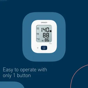Omron M2 Essential monitor display, easy to operate with only 1 button.