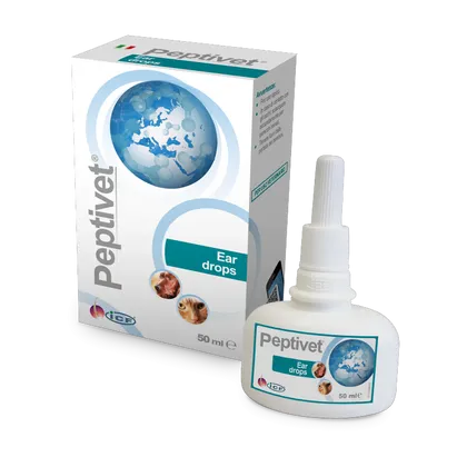 Peptivet Ear Drops for Dogs & Cats 50ml