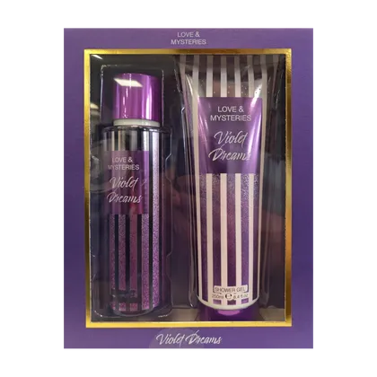 Love & Mysteries Violet Dreams Body Mist & Shower Gel Duo Gift Set
