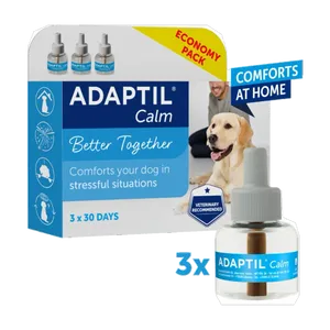Adaptil Calm Home diffuser refills, economy pack of three 48ml refills
