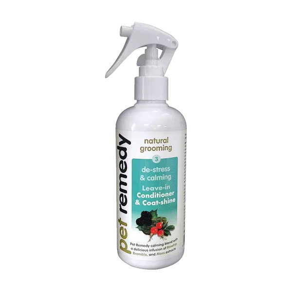 Pet Remedy natural grooming de-stress and calming leave-in conditioner and coat-shine 300ml spray bottle