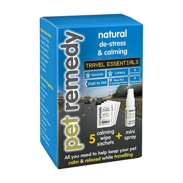 Pet Remedy Travel Essentials Kit box, front view