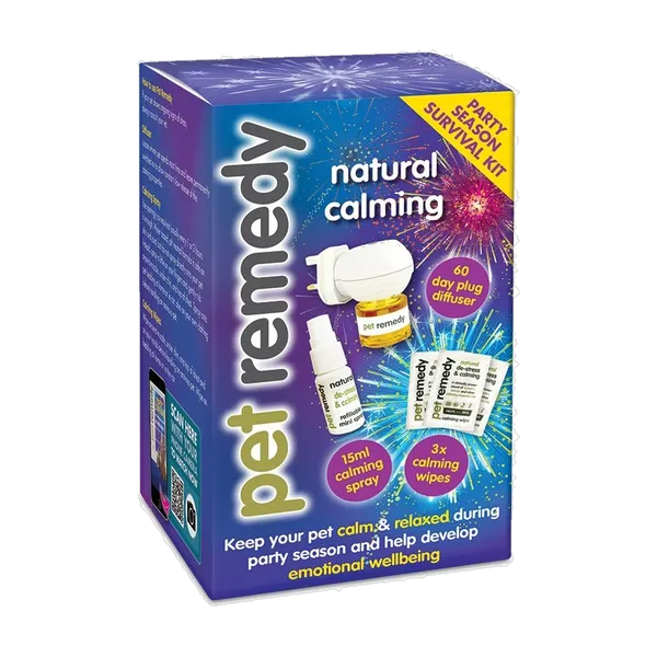 Pet Remedy Party Season Survival Kit box, front view