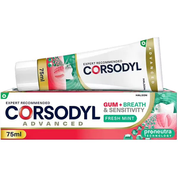 Corsodyl Gum+ Breath & Sensitivity Toothpaste 75ml