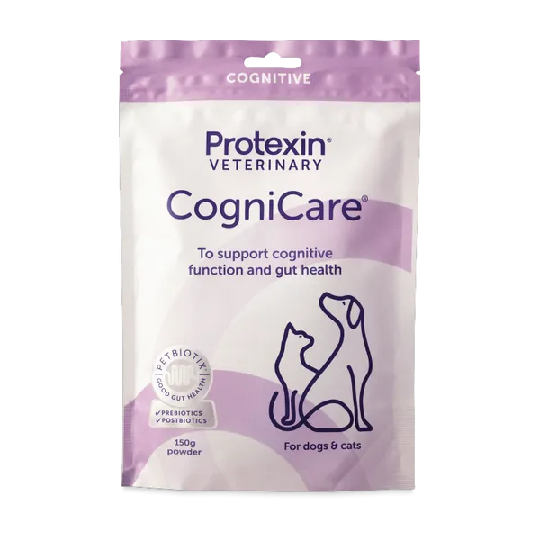 Protexin Veterinary CogniCare powder for dogs and cats, 150g pouch, front.