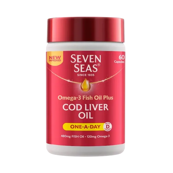 Seven Seas Cod Liver Oil One a Day Capsules Pack of 60