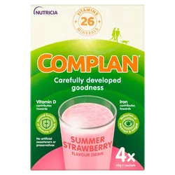 Complan Sachets Strawberry 55g Pack of 4