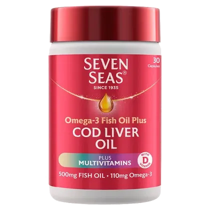 Seven Seas Omega 3 & Cod Liver Oil Plus Multivitamins Capsules Pack of 30