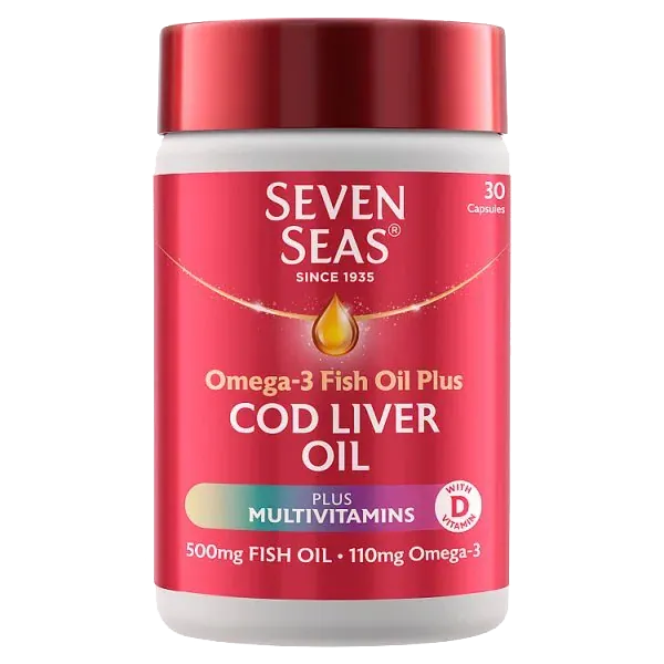 Seven Seas Omega 3 & Cod Liver Oil Plus Multivitamins Capsules Pack of 30