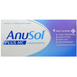 Anusol Plus HC Suppositories Pack of 12