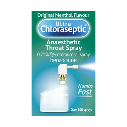 Ultra Chloraseptic Anaesthetic Throat Spray Original Menthol 15ml