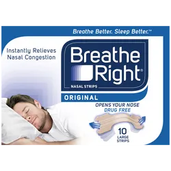 Breathe Right Nasal Strips Large Original Pack of 10