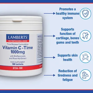 Lamberts Vitamin C & Bioflavonoids Tablets 1000mg Pack of 60