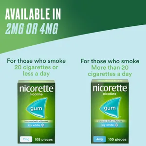 Nicorette® Original 2mg Gum Nicotine 105 Pieces (Stop Smoking Aid)