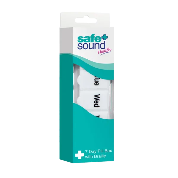 Safe & Sound 7 Day Pill Box front view