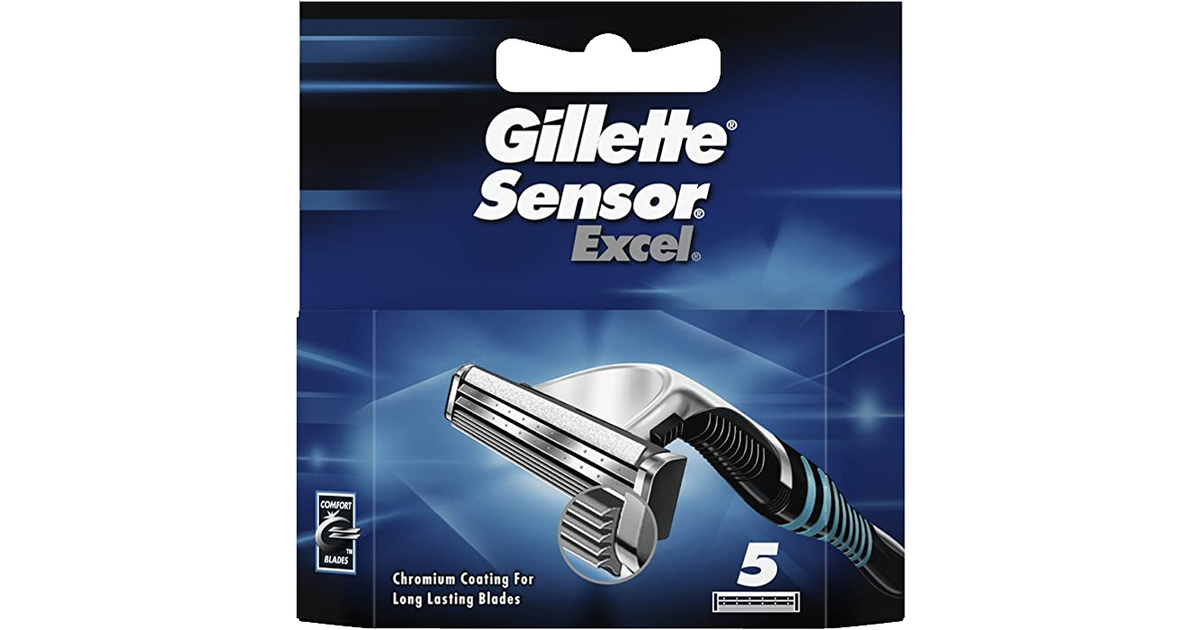 Gillette Sensor Excel Razor Blades Pack of 5