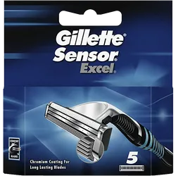 Gillette Sensor Excel Razor Blades Pack of 5