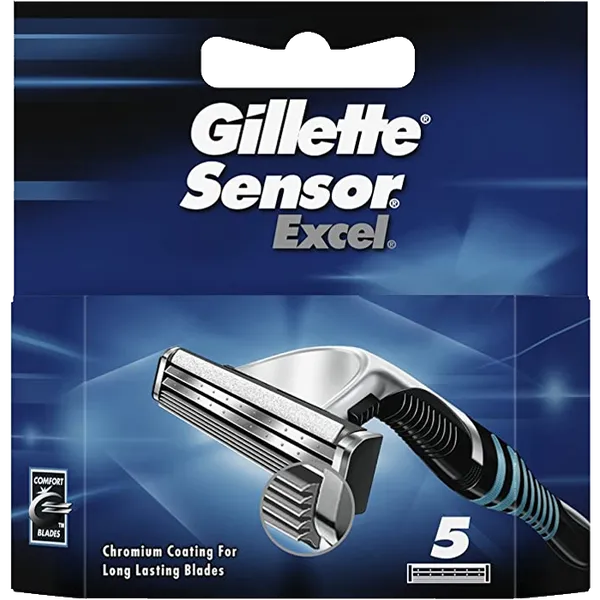 Gillette Sensor Excel Razor Blades Pack of 5