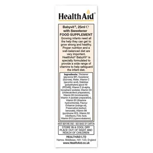 HealthAid BabyVit Multivitamin Drops Orange Flavour 25ml